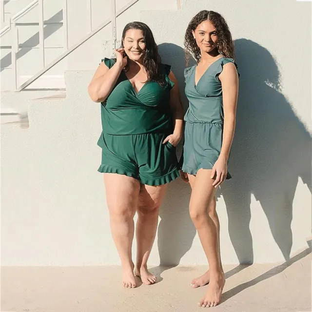 Built-in Bra Swim Romper, Swim Romper Built-in Bra,  Size XL.