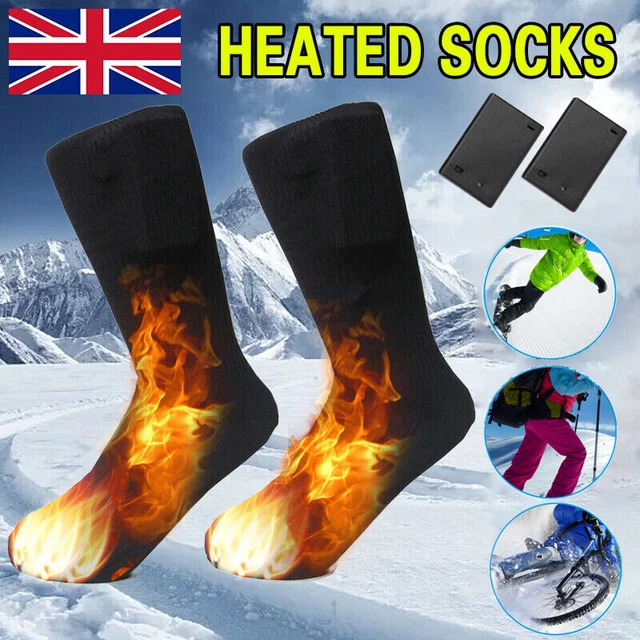Electric Heated Socks Winter Warmer Rechargeable Unisex Electric Warming 4.5V UK