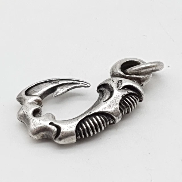 Hei Matau 835 Silver Pendant - Kite Tail - Maori - Hook - Amulett- (174)