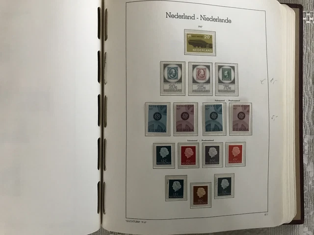 Sammlung Niederlande 1867 - 1984 postfrisch und gest. in  Leuchtturm-Vordrucken 9