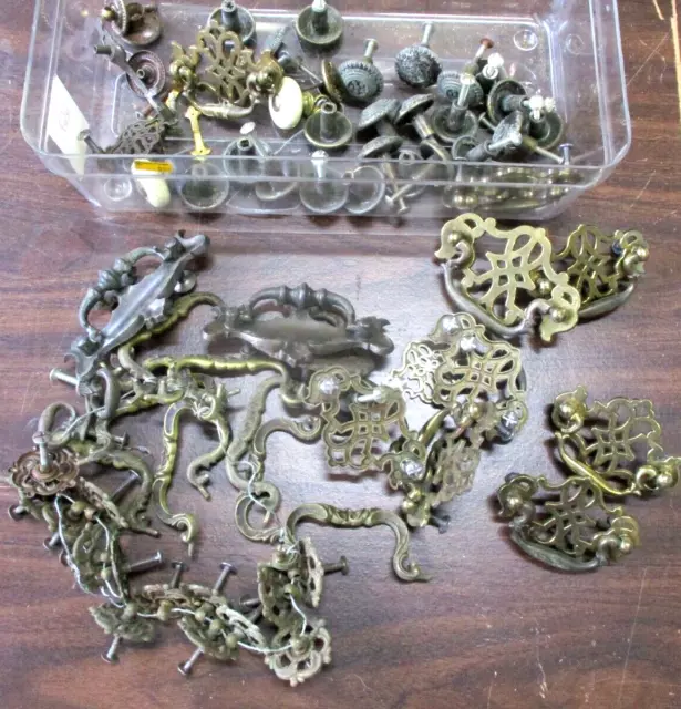 Vintage Drawer Cabinet Handle Pull Lot