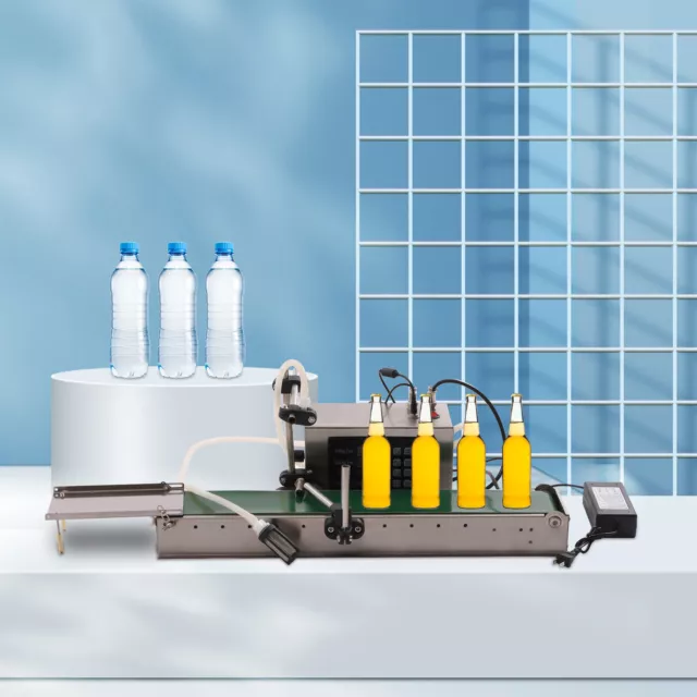 LSX-600 Automatic Liquid Filling Machine Single Head Cans Bottles Filler 110V