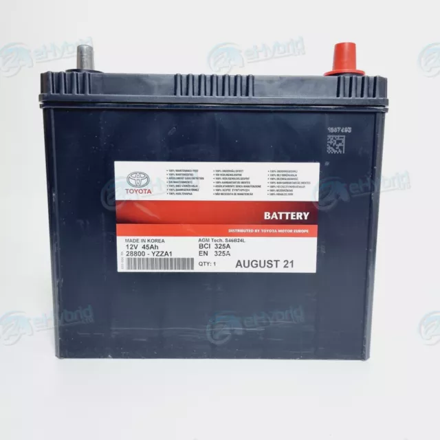 BATTERIE LEXUS IS300H Authentique 12V 45Ah Batterie Auxiliaire 28800-Yzza1  S46B24L EUR 195,20 - PicClick FR
