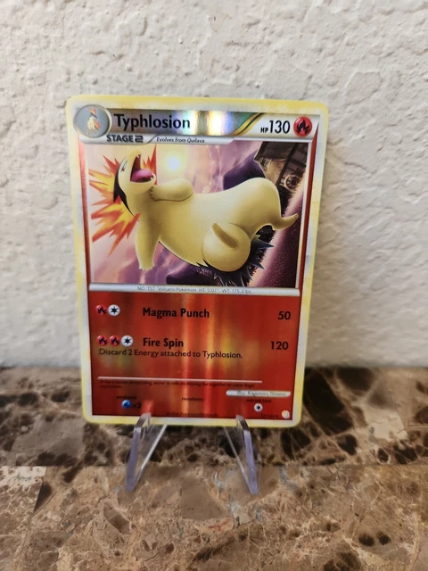 Typhlosion - 32/123 - Rare Reverse Foil new Heart Gold Soul Silver Pokemon