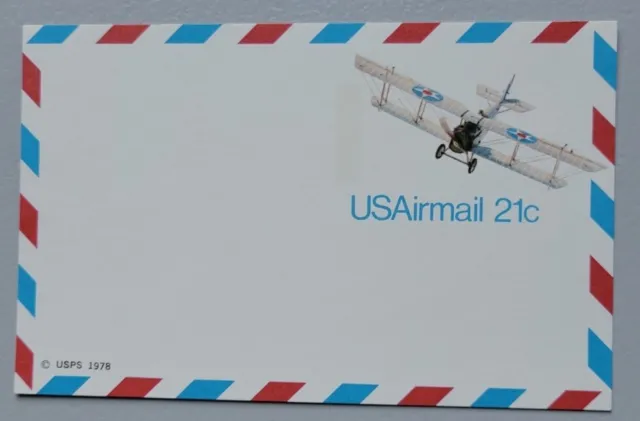 U.S. Scott # UXC17  Air Mail Postal Card Mint. Edges Are Different Than Usual.