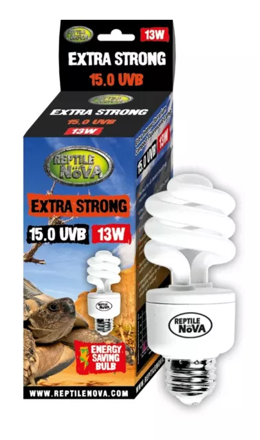 Terrariumlampe UVB-13W-25W-5.0-EXTRA STRONG Terrariumlicht Reptilien Glühbirne
