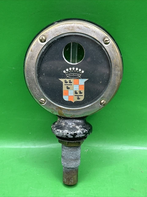 1920’S CADILLAC MOTOMETER Temp Heat Gauge for Radiator Cap Hood
