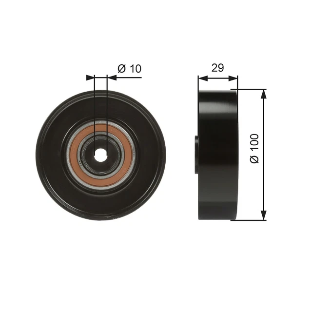 Galet Enrouleur (Courroie D'accessoire) Alfa Romeo 156 2.0 16V T.spark,2.0 Jts