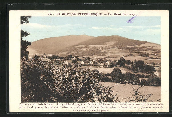 CPA Le Mont Beuvray, vue générale