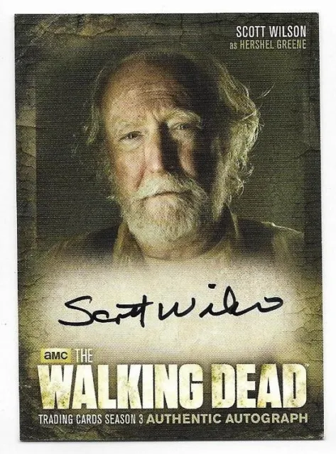 The Walking Dead Season 3 #A11 Scott Wilson Hershel Greene Auto Autograph Signed