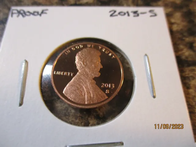 2013-S Proof Lincoln Shield Cent     Pr