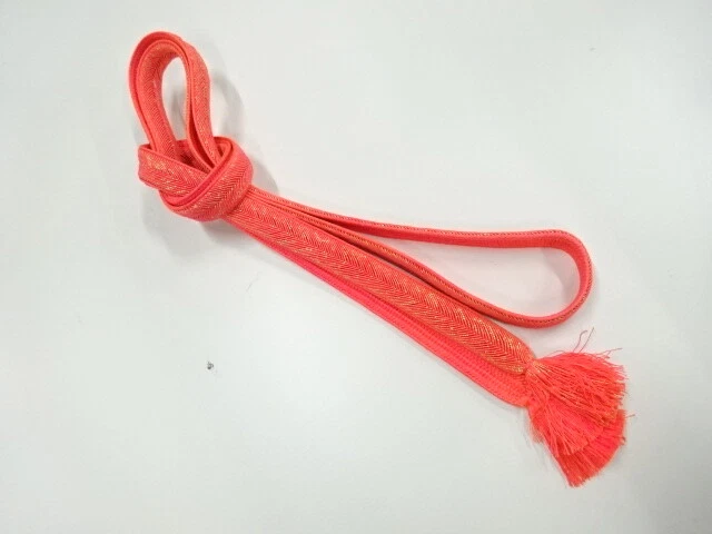 6141407: Japanese Kimono / Vintage Hand-Tied Obijime Cord