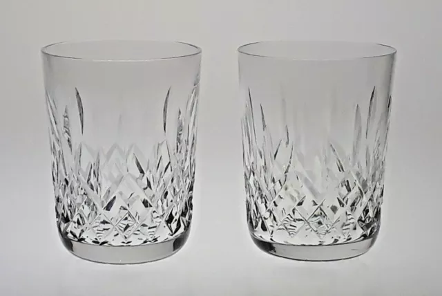 m14-3 Pair Quality Waterford Crystal 3 1/2" Lismore Tumblers