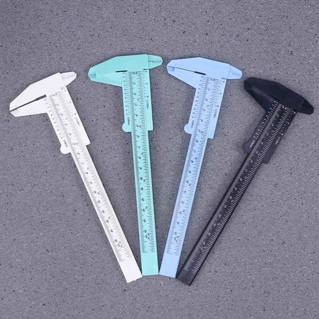 8 Pcs Caliper Ruler Metric Vernier Caliper Pocket Caliper Pocket Tools Gift