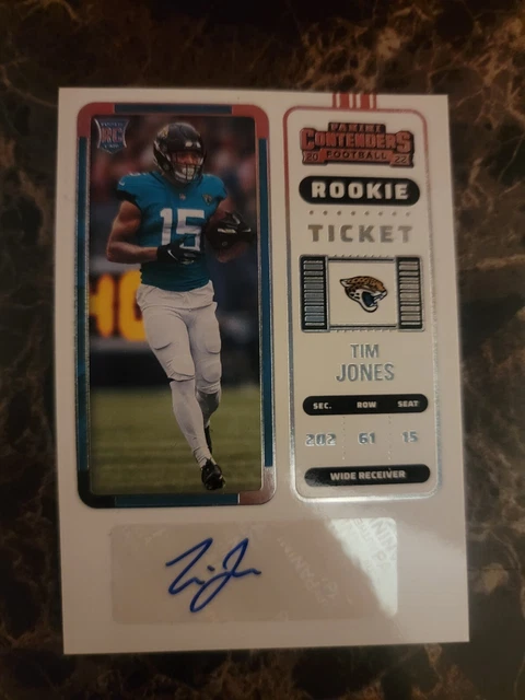 2022 Panini Contenders Rookie Ticket Tim Jones Auto RC