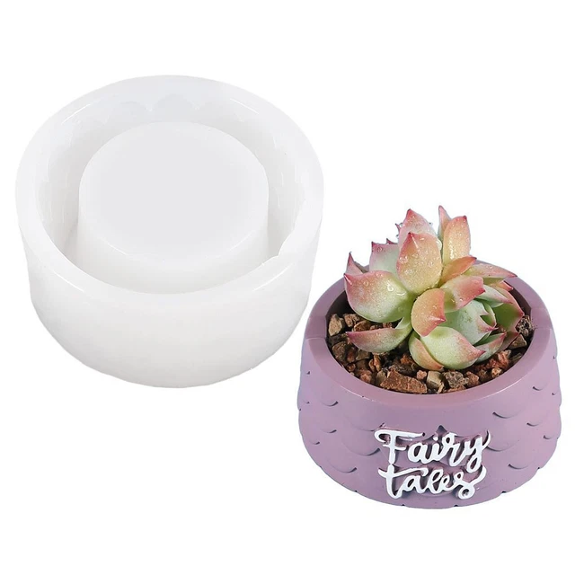 Resin Mold Candle Holder Mold Succulent Flower Pot Crystal Resin Tray Mold