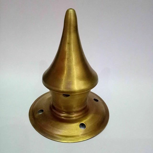 Pointe De Casque (cimier) Militaire Allemand/prussien En Laiton - Militaria Période 1816-1913