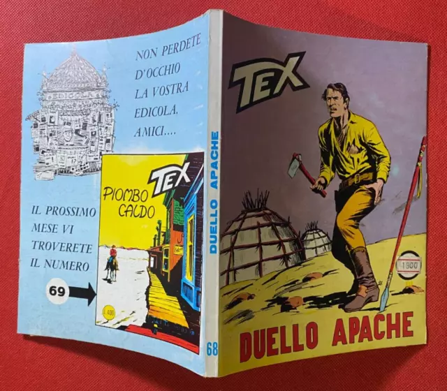 TEX GIGANTE n. 68 DUELLO APACHE Ed Araldo (1969) Fumetto Lire 400 FIEG