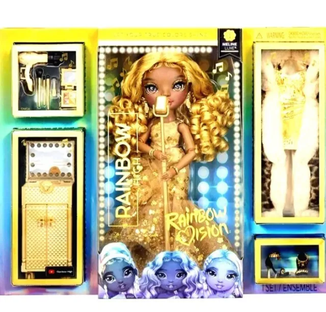 RAINBOW HIGH Doll 💥 MELINE LUXE 💥 VISION Gold RARE BRAND NEW BOXED Check List