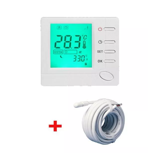 Underfloor Heating Sensor Temperature Probe Screed Floor 2.5M For Water Ufh