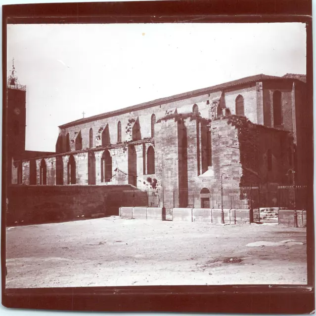 France, église abbatiale de Saint-Gilles du Gard Vintage print Tirage citrate