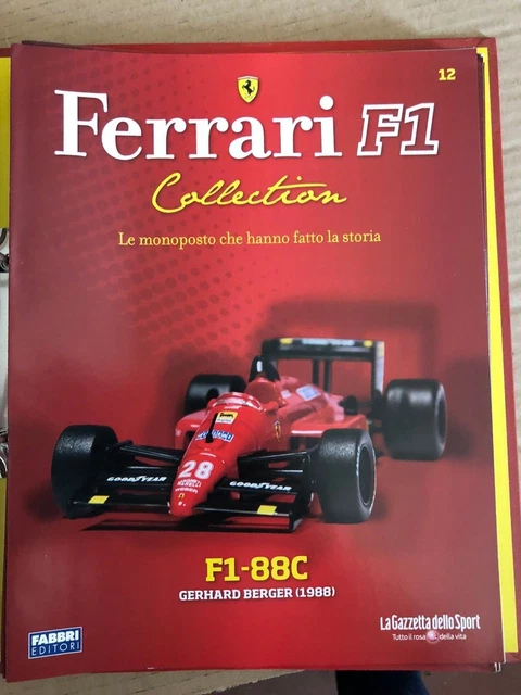 Poster F1 Original – Gerhard Berger Ferrari 1988, Grand Format Jamais Utilisé