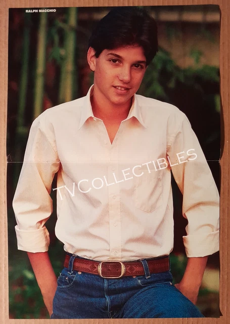 MAGAZINE PINUP CENTERFOLD~ RALPH MACCHIO ~1980s ~~Back- MENUDO w Ricky