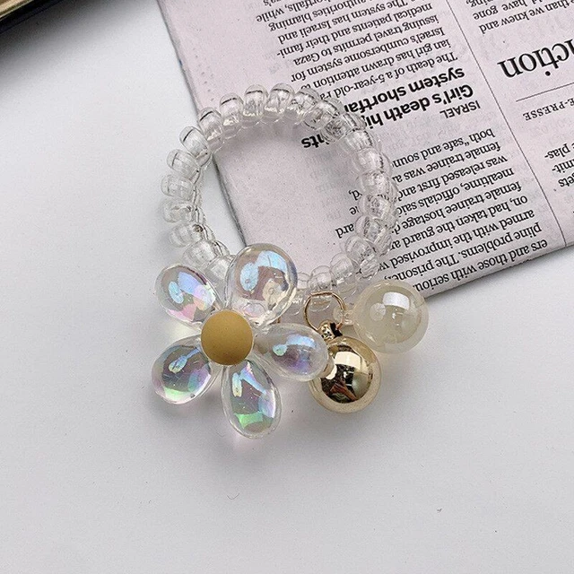 1pc Colorful Ball Elastic Hair Tie Acrylic Crystal Rubber Band Women Hair Access