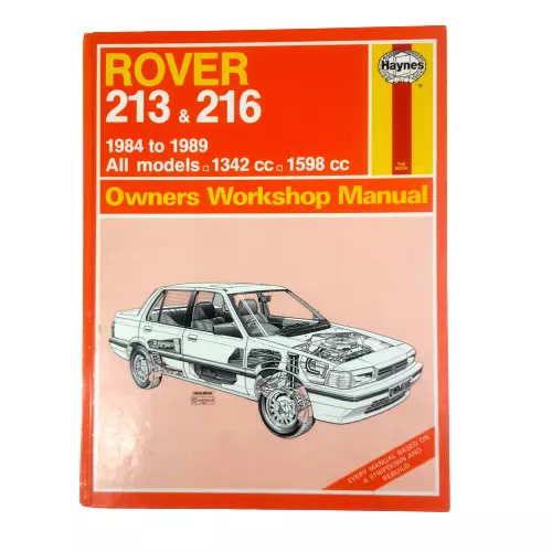 Haynes Rover 213 / 216 Hardback All Models 1984-1989 Owners Workshop Manual