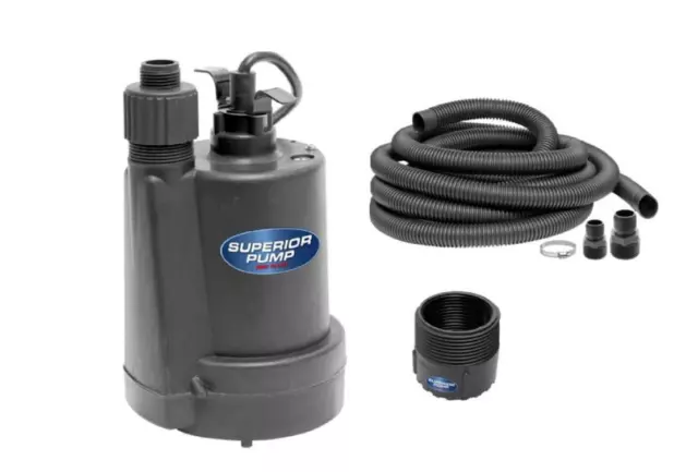 Superior 91299  1/4 HP Submersible Thermoplastic Utility Pump Kit