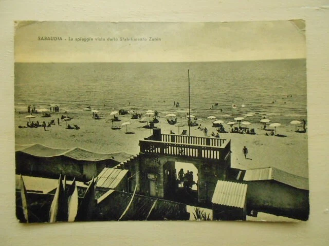 Sabaudia - La spiaggia vista dallo Stabilimento Zanin (Latina)