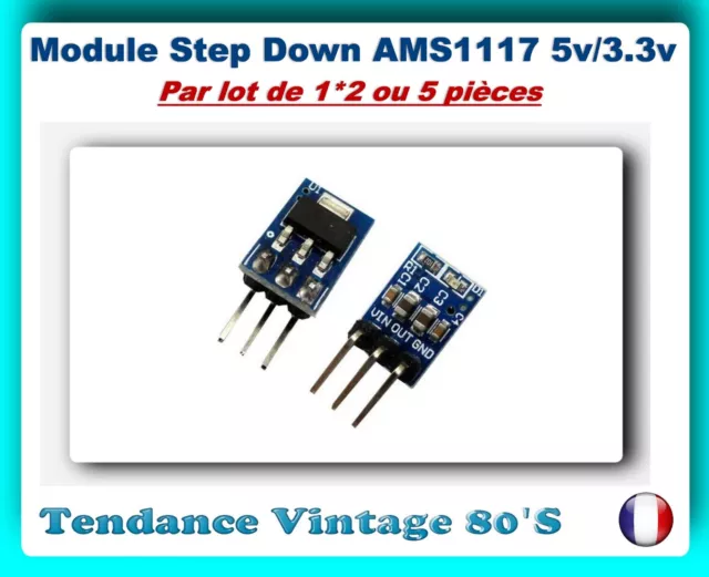 *** Lot De 1*2 Ou 5 Module Step Down Ams1117 5V A 3.3V 800Ma * Ldo / Arduino ***