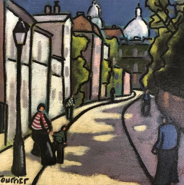 Tableau Peinture Paris Montmartre Tourrier