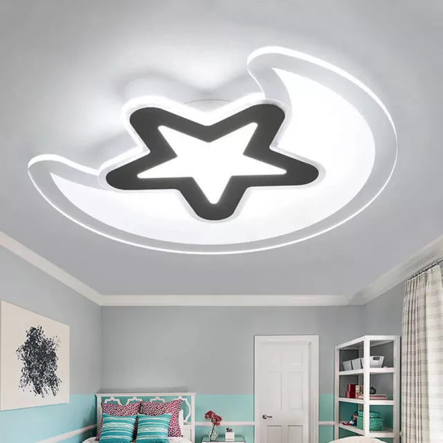 Lampada da soffitto LED acrilica lampada da soffitto cameretta bambini stella luna forma luce bianca?