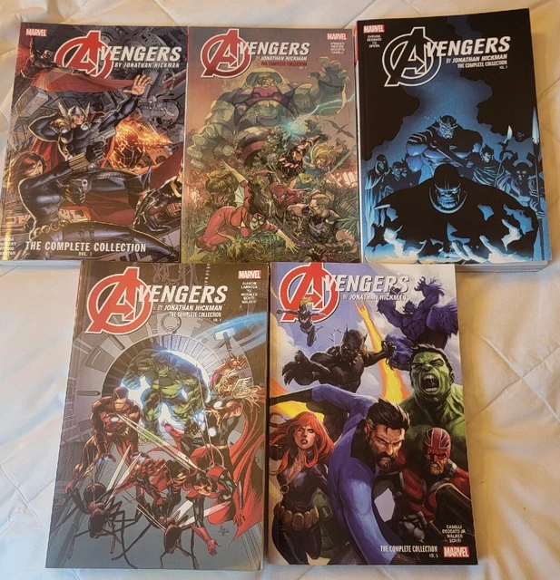 Avengers by Jonathan Hickman Complete Collection TPB Set Vol 1 2 3 4 5  Marvel