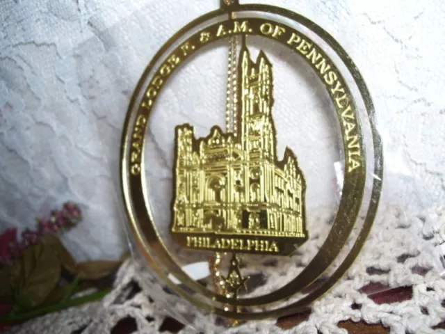 Free Masons Ornament Grand Lodge Philadelphia PA