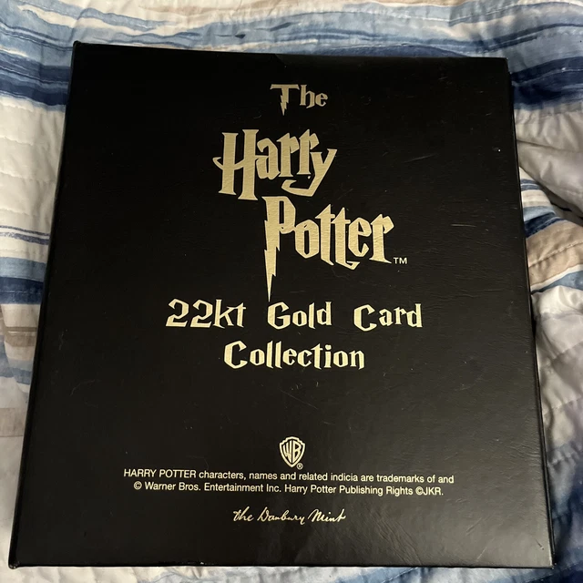 HARRY POTTER DANBURY mint 22kt gold cards With 6 Cards Collection With