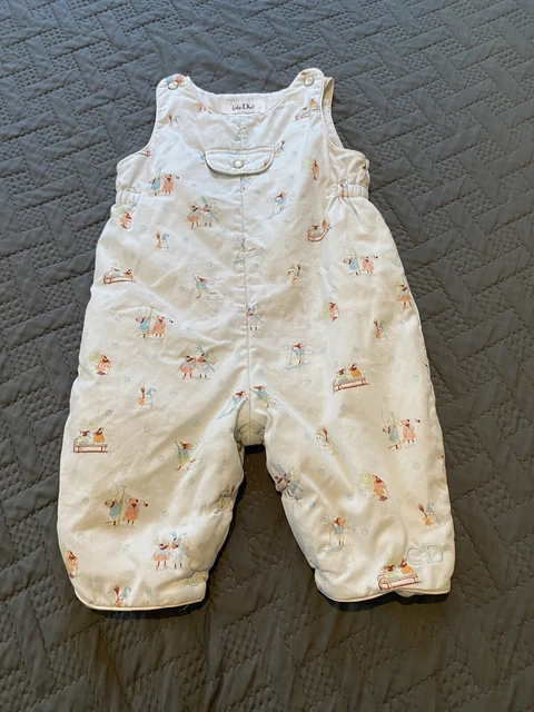 Baby Dior Lined One Piece Snow Bibs 6 Months Baby Dior Lined One Piece Snow Bibs 6 Months