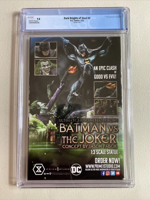 DARK KNIGHTS OF STEEL #2 CGC 9.8 Yasmine Putri 1:25 CARD STOCK VARIANT Batman DC 3