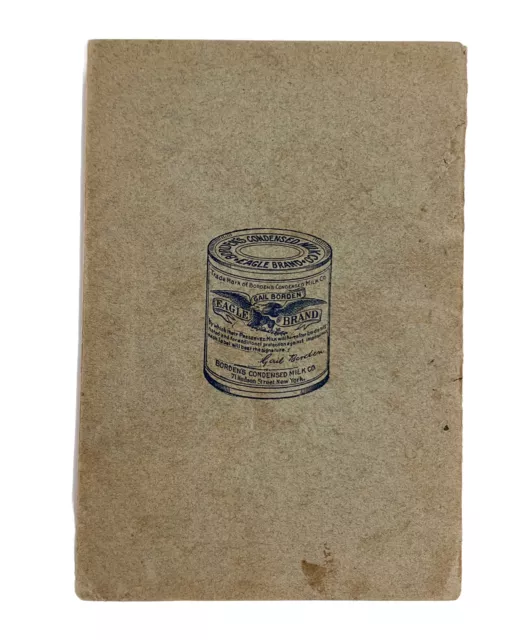 Vintage Cookbook Recipes Bordens Eagle Brand Condensed Milk Ice Cream 1890-1900s