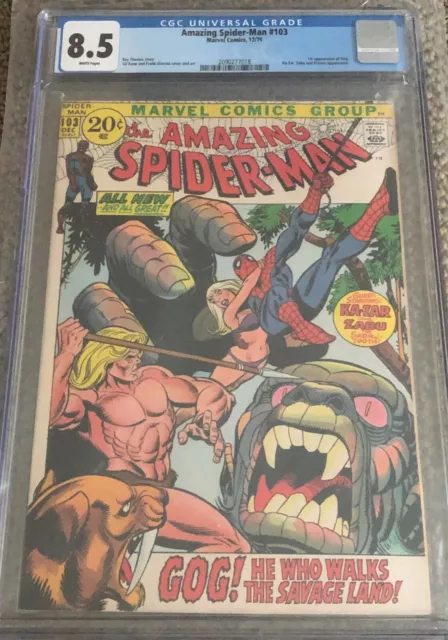 Amazing Spider-Man #103 Cgc 8.5 1St Appearance Gog (Published Dec. 1971)