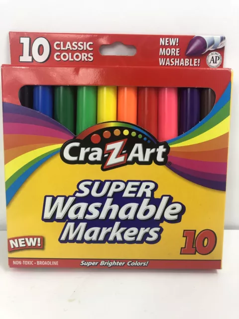 Cra-Z-Art Colorsharp Permanent Markers, Fine Bullet Tip, Assorted Colors, 12/Set