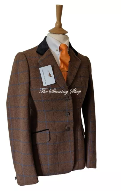 Bnwot Ladies Shires Aubrion Saratoga Tweed Showing Jacket Size 12