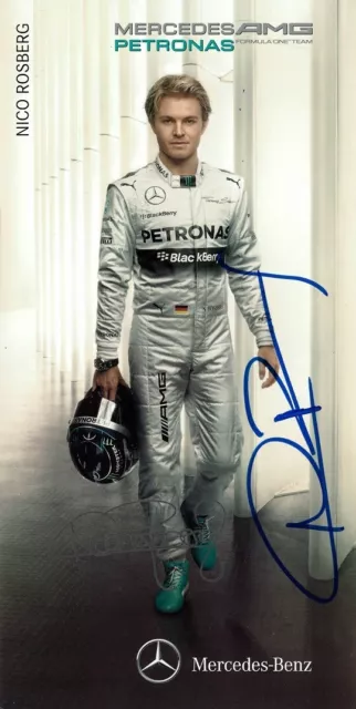 Autogramm, Nico Rosberg - Formel 1 - Team AMG Mercedes Petronas - 2015