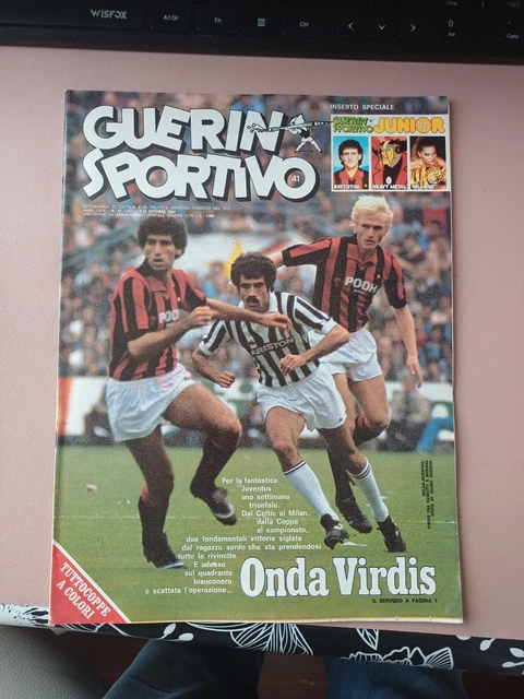 Guerin Sportivo 1981 N°41 Virdis Couverture + Inserto Guerin Sp Junior