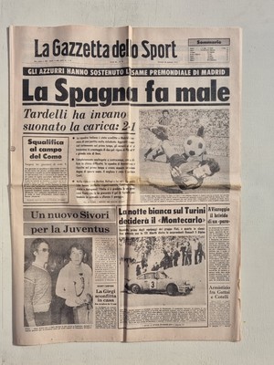 MARIO ALDO MONTANO GAZZETTA DELLO SPORT 20 LUGLIO 1974 BETULIO GONZALEZ 