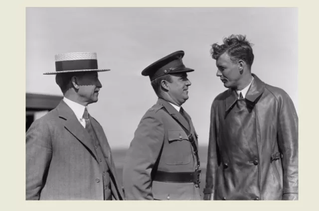 1927 Charles Lindbergh Wright Brothers PHOTO  Orville Wright Field Dayton Ohio