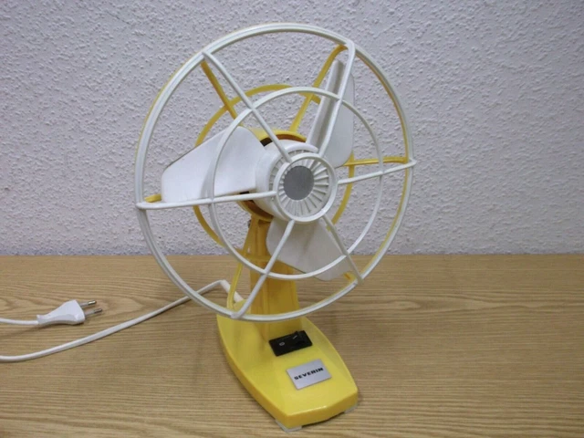 70er Severin Ventilador de Mesa 1 Nivel Espacio Era 70s Vintage