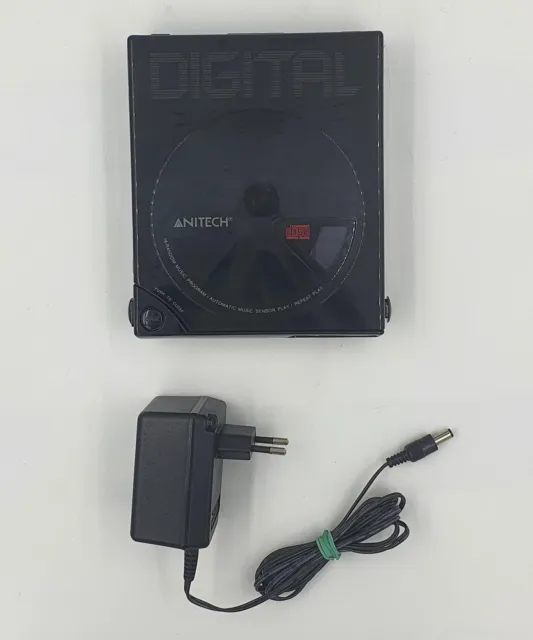 Anitech Tragbarer CD Player Digital Discman Kult Rarität Mit Netzteil