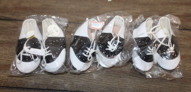 3 Pairs! DOLL SIZED Oxford Saddle Shoes FIT AMERICAN GIRL DOLL